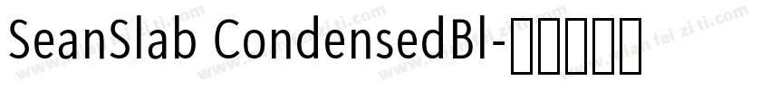 SeanSlab CondensedBl字体转换